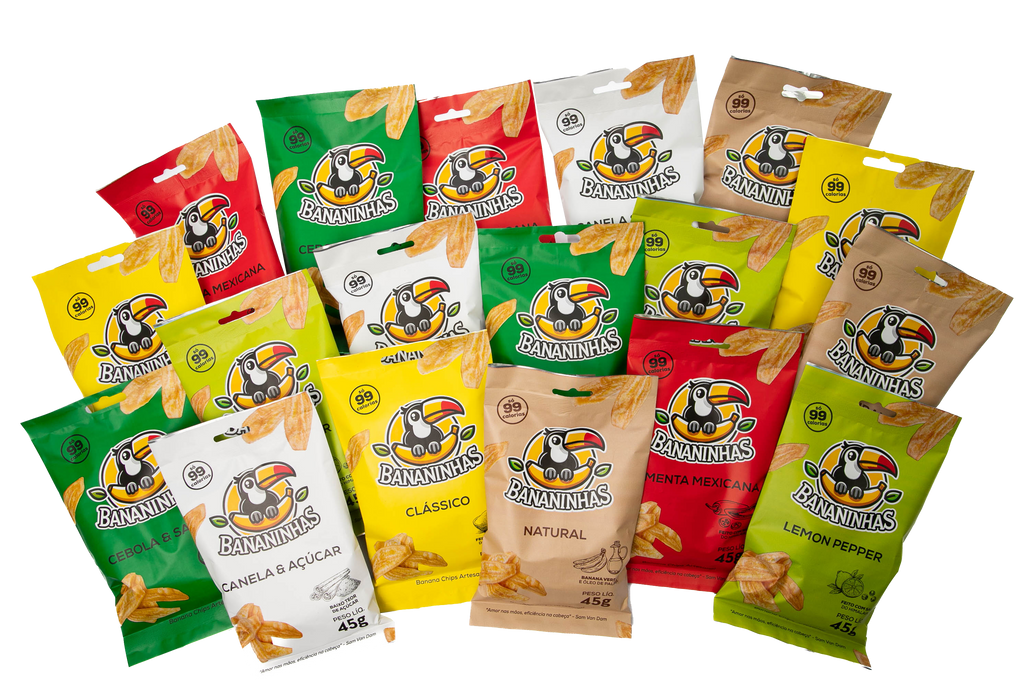 Bananinhas Box – 20 zakjes met Gratis verzending